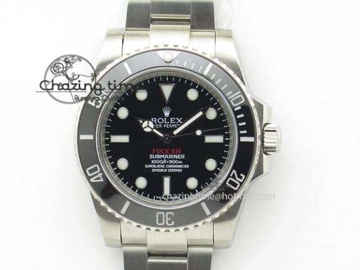 MiroTime 0421 ComfortFit Vintage 1680 Submariner No Date SS White Dial On SS Bracelet A 3855